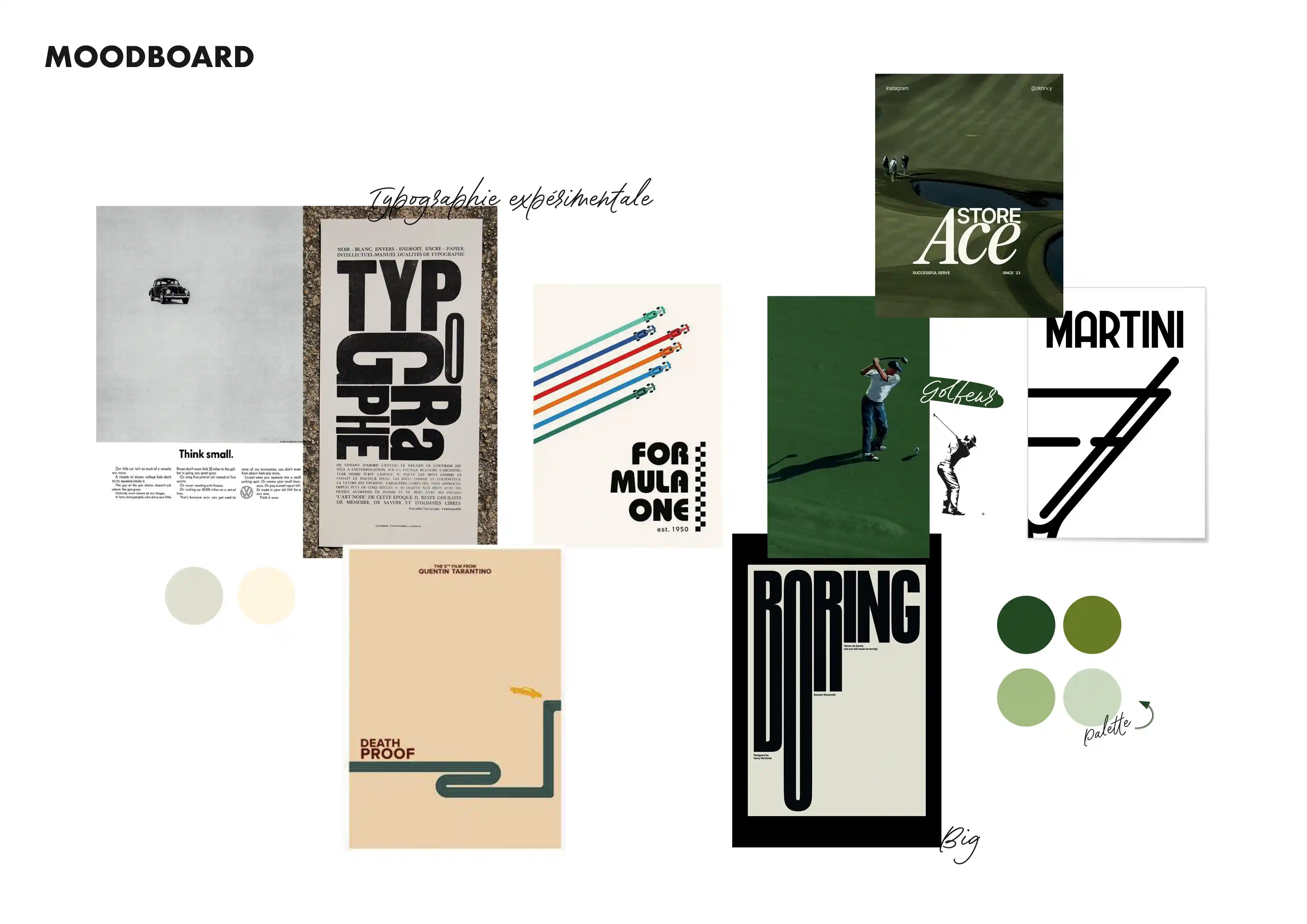 moodboard du golf