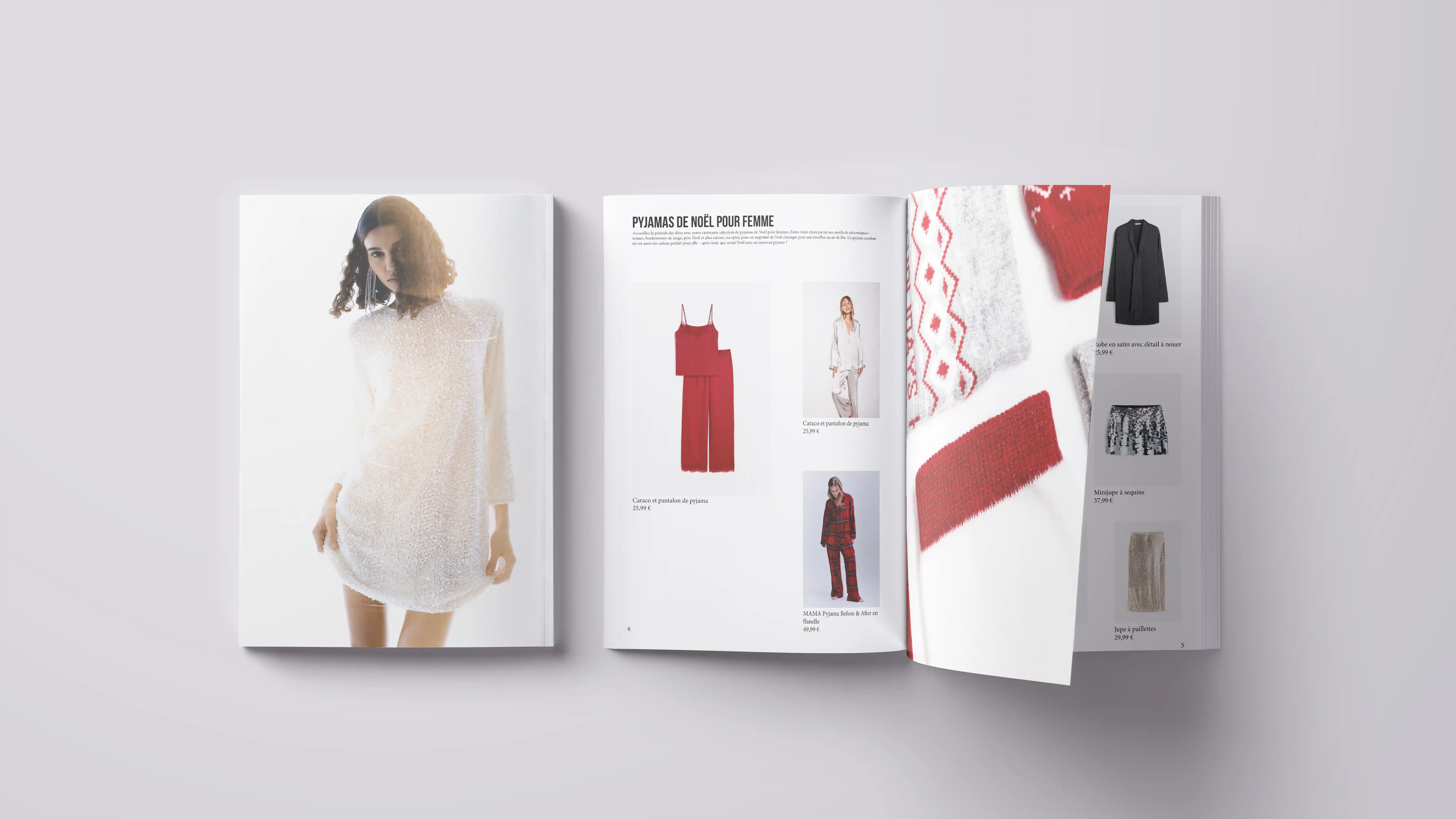 mockup du magazine de noêl d'H&M