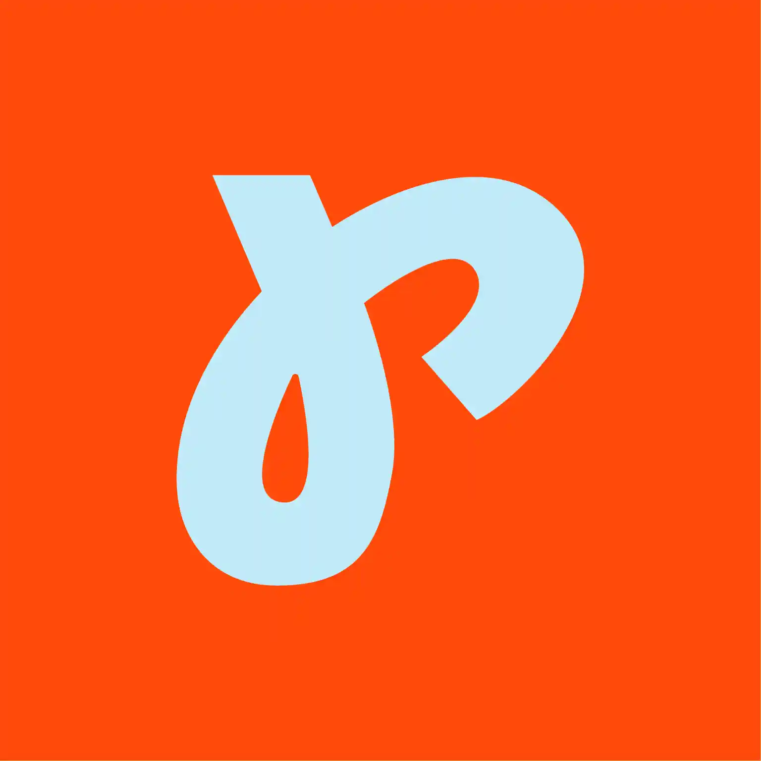 présentation du logo sur fond rouge