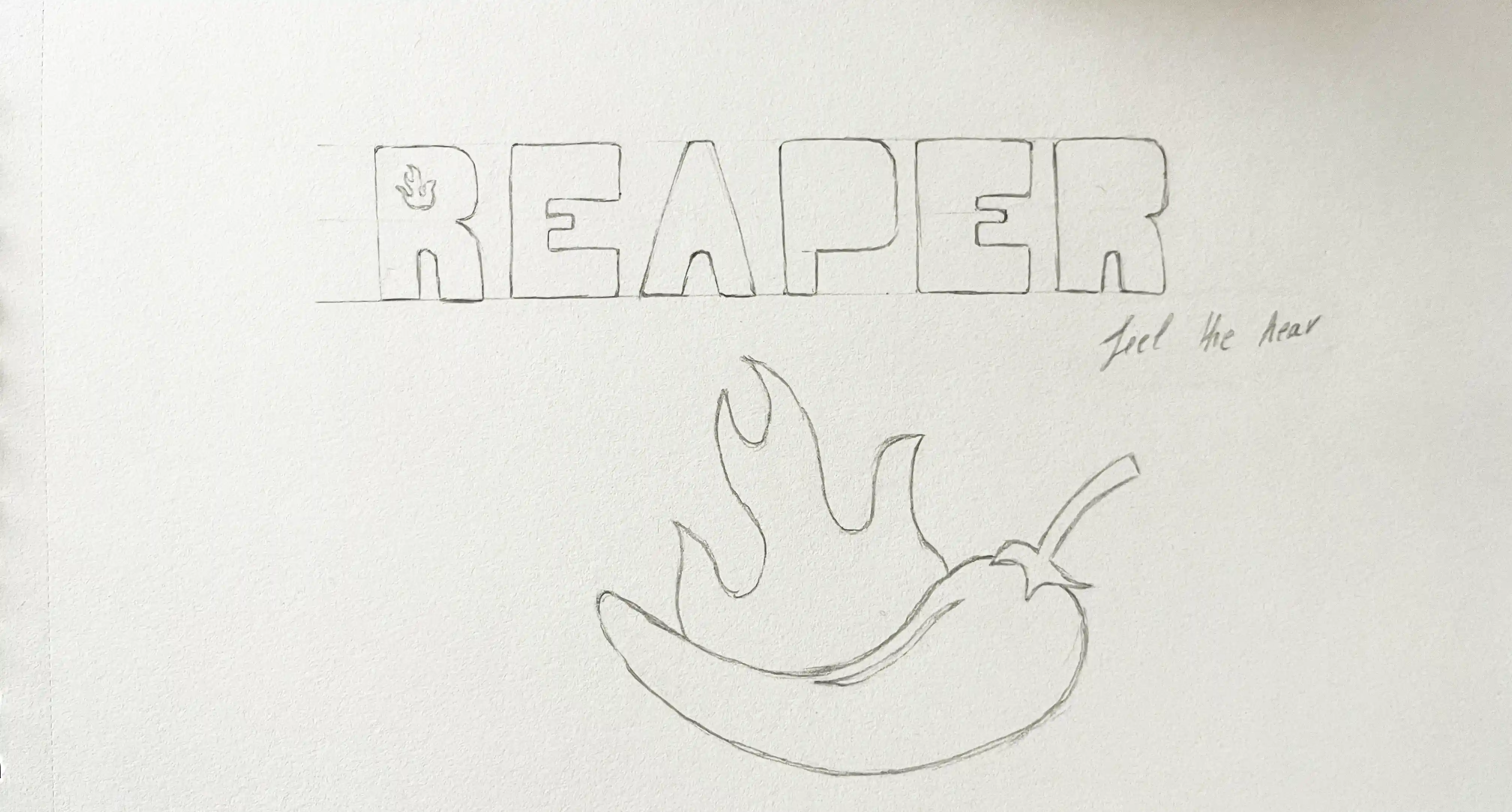 croquis du logo reaper