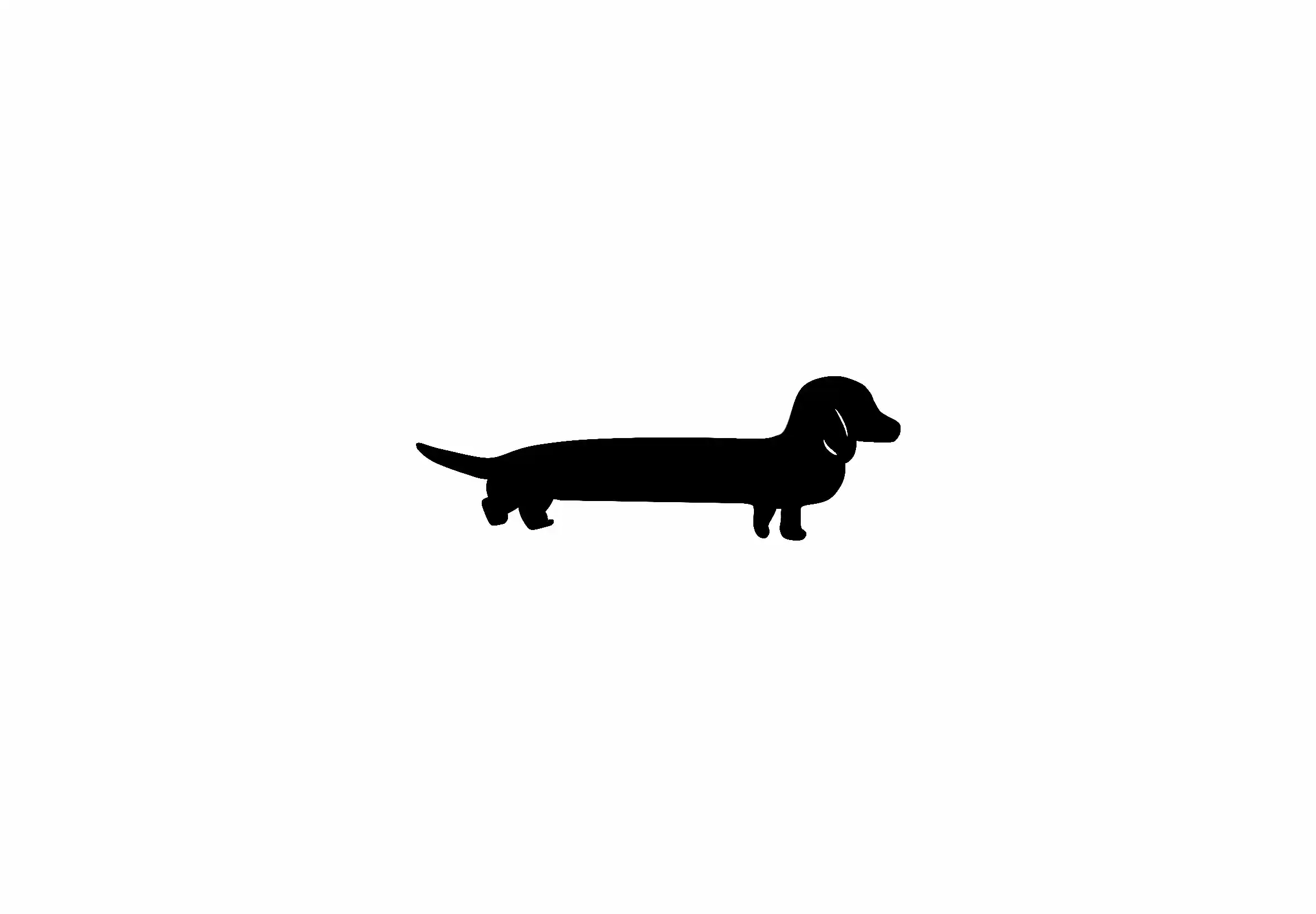 illustration du chien sur fond noir